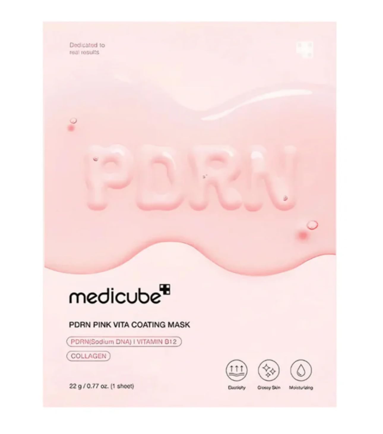 Medicube PDRN Pink Vita Coating Sheet Mask - Collagen & Vitamin B12 for Firmer Skin