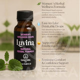 Luvina Women’s Herbal Support Drops - Feminine Comfort, Balance & Vitality (20ml)