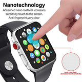 Apple Watch Case 44mm with 9H Glass Screen Protector - Series 6/SE/5/4 Clear Hard PC Bumper