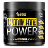 Body Builder Ultimate Power Pre-Workout - 4000mg L-Citrulline, 3250mg Creatine, 400mg Caffeine - Energy, Focus & Muscle Pump - Vegan, No Sugar (Energy Flavor, 48 Servings)