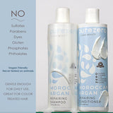Purezero Moroccan Argan Oil Shampoo & Conditioner Set - Repair Damaged Hair - 100% Vegan & Cruelty Free