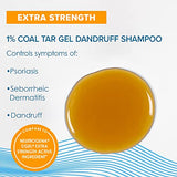 True+Real Therapeutic Tar Gel Anti-Dandruff Shampoo - 1% Coal Tar - 6 oz