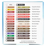 Biotouch Permanent Makeup Liquid Pigment Set - 6 Piece Microblading Kit for Lips & Eyebrows