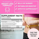 Fat Burners For Women | Weight Loss Pills for Women Belly Fat | Raspberry Ketones | Appetite Suppressant, Metabolism Booster & Bloating Relief | Diet Pills, Weight Loss Supplements | 60 Capsules