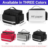 Premium First Aid Bag Empty - Medicine Storage Organizer with Detachable Divider - Emergency Medical Supplies Bag for Home & Travel - Black