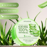 VENAMINE Korean Aloe Vera Soothing & Moisture Gel 100% – Organic Pure Gel for Face & Body 300ml