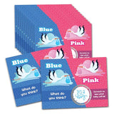 25 Pack Gender Reveal Scratch Off Cards - "It's a Boy/Girl Stork" Lottery Tickets