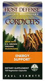 Fungi Perfecti Cordyceps Mushroom Capsules for Natural Energy Support, 120 Veggie Caps