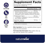 NatureWise NightTime Slim vegetarian capsules for men and women, 60 count, support weight management while you sleep.