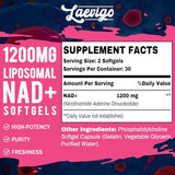 1200mg Liposomal NAD+ Supplement - Ultra Purity for Age Defense & Metabolic Repair