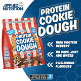 Applied Nutrition Protein Cookie Dough 1kg - High Protein Snack, 22g Protein Per Serving - Low Calorie, Ready-to-Eat Treat - Choco Bueno