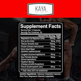 Kaya Naturals Ultra Testosterone - Men's Testosterone Booster with Tongkat Ali, Horny Goat Weed, Tribulus - Natural Workout Supplement for Energy, Stamina, and Strength Booster - 90 Count