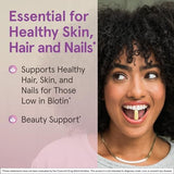 Jarrow Formulas Biotin 5000 mcg - 100 Capsules for Hair, Skin & Nails