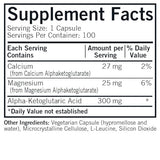 Kirkman Alpha Ketoglutaric Acid 300 mg - 100 Capsules for Energy Metabolism