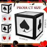 4 Pcs Large Casino Dice Favor Boxes 12 x 12 x 12 Inch - Jumbo Giant Dice Centerpieces for Vegas Theme Party Decorations, Graduation, Prom, Birthday Party Supply