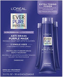 L'Oréal Paris EverPure Ultra Pigmented Anti-BRASS Purple Rinse-Out Mask for Bleached/Ombré/Highlighted Hair, 3 Ounce