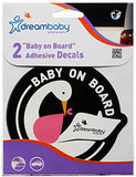 Dreambaby Pink Stork "Baby on Board" Adhesive Decal - 2 Pack Car Sticker