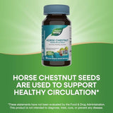 Nature S Way Standardized Horse Chestnut Premium Extract Promotes Healthy Leg Veins 250 Mg Per Serving Vegan 90 Capsules Packaging May Vary