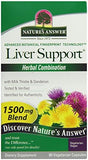 Nature's Answer Liver Support - 90 Vegetarian Capsules (1500mcg)