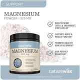 NatureWise, Magnesium, Strawberry, 325 mg, 9.3 oz (264 g)