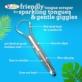 GuruNanda U-Shaped Stainless Steel Tongue Scraper with Travel Case - 2 Pack