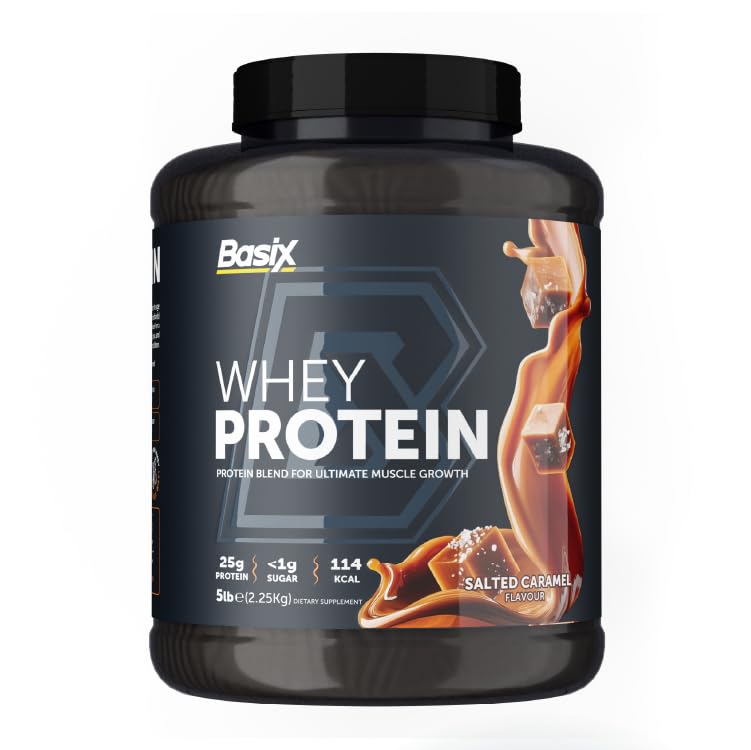 Basix Muscle Whey Protein - Salted Caramel (5 LB)