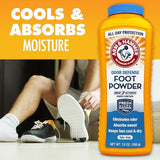 Arm & Hammer Talc-Free Foot & Shoe Powder - Odor & Moisture Control (7oz, 3 Pack)