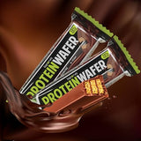 Laperva 15% Protein Chocolate Wafers – Gluten-Free, No Added Sugar, High Protein Snack, 25 Wafers per Box