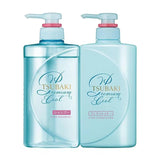 Shiseido TSUBAKI Premium Cool & Repair Shampoo and Conditioner Set - Cooling Sensation & Damage Repair, 490 ml x 2
