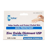 Globe Pharmacy Zinc Oxide Ointment 20% - 2 oz Advanced Skin Protection