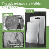 100% Pure Titanium Cutting Board – Dishwasher Safe, Double-Sided, 18.1 x 11.8 Inches for Kitchen Use