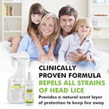 Head Hunters Lemon Heads Natural Head Lice Repellent Spray - Safe Lice Prevention for Kids