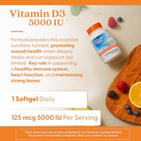 Doctor's Best, Vitamin D3, 125 mcg (5,000 IU), 360 Softgels