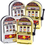 BigOtters Mini Slot Machine Toy – 4PCS Lucky Bank for Vegas Night Party Decor