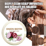 Onion Oil Shampoo Bar with Biotin & Rosemary Extract - Deep Cleansing Hair Growth Soap