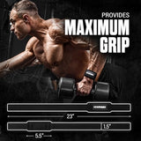 JNX Sports Lifting Straps with Wrist Support - 23"