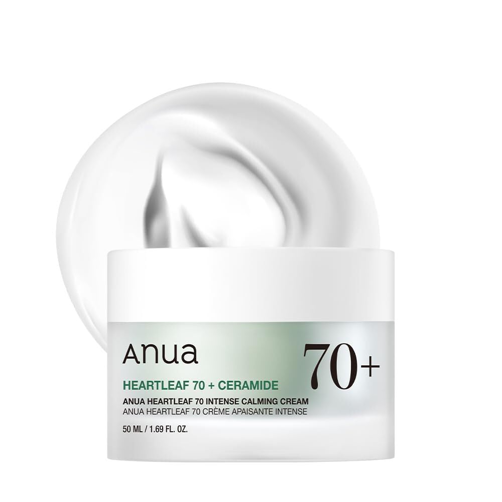 ANUA 70 CALMING CREAM WITH CERAMIDE & PANTHENOL FOR SENSITIVE SKIN - KOREAN HYDRATION