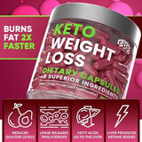 Keto Weight Loss Diet Pills, Natural Appetite Suppressant, Fat Burner for Women and Men with Apple Cider, Green Coffee Bean Extract, Curb Cravings & Hunger, Metabolism Booster Supplement - 60 Capsules