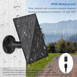 IP66 Waterproof Solar Panel Charger for Outdoor Security Cameras (Continuous Power Supply)