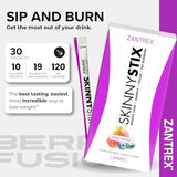 SkinnyStix Energy Powder – Lose Weight, GLP-1, Appetite Suppressant, Boost Mood – 10 Calories – Yerba Mate, Coffee Bean – 30 Stix, Berry