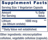 Life Extension, Lithium, 1,000 mcg, 100 Vegetarian Capsules