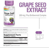 Solaray Grape Seed Extract With Bioflavonoids 60 Vegcaps