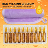 Pure Vitamin C 20% Brightening Serum Ampoules - Dark Spot & Anti-Aging Treatment (10x5ml)