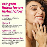 PLIX 24K Guava Gold Serum & Primer | Vitamin C & Hyaluronic Acid (30ml)