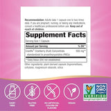 Nature's Way CranRx BioActive Cranberry 500mg, vegan, non-GMO, supports urinary tract & antioxidant health, 30 capsules.