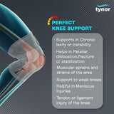 Tynor Neoprene Hinged Knee Support Brace - Large (19.6-22 inches)