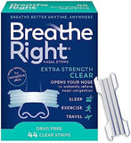 Breathe Right Extra Clear Drug-Free Nasal Strips (44 Count) for Congestion Relief & Better Sleep