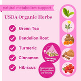 Pink Stork Slim Postpartum Metabolism Tea - Sweet Hibiscus - 15 Sachets