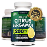 HEALTHYEXTRACTS Bergamot Citrus Extract Supplement - 150:1 Extract, 1200 Mg Per Serving, 80% Polyphenols - High Cholesterol Support - Italian Origin - 60 Capsules