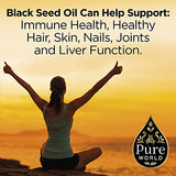 Pure World Black Seed Oil 100ml - High Strength Thymoquinone, Cold Pressed 100% Pure Virgin Nigella Sativa